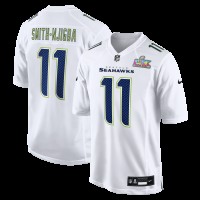 Seattle Seahawks Jaxon Smith-Njigba Nike White Super Bowl LX Patch Tundra Fashion Game Jersey