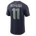 Футболка Seattle Seahawks Jaxon Smith-Njigba Nike College Navy Super Bowl LX Patch Name & Number 