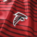 Atlanta Falcons Fanatics Red Football x Football V-Neck Fan Top
