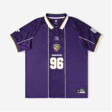 Baltimore Ravens Fanatics Purple Football x Football Collared Fan Top Baltimore Ravens Fanatics Purple Football x Football Collared Fan Top