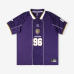 Baltimore Ravens Fanatics Purple Football x Football Collared Fan Top Baltimore Ravens Fanatics Purple Football x Football Collared Fan Top