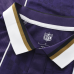 Baltimore Ravens Fanatics Purple Football x Football Collared Fan Top
