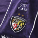 Baltimore Ravens Fanatics Purple Football x Football Collared Fan Top