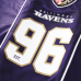 Baltimore Ravens Fanatics Purple Football x Football Collared Fan Top