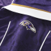 Baltimore Ravens Fanatics Purple Football x Football Collared Fan Top