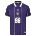 Baltimore Ravens Fanatics Purple Football x Football Collared Fan Top