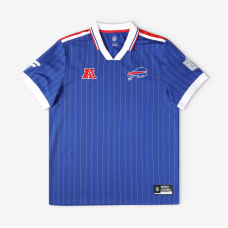 Buffalo Bills Fanatics Royal Football x Football Collared Fan Top Buffalo Bills Fanatics Royal Football x Football Collared Fan Top