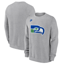Seattle Seahawks Nike Heather Gray Vintage Osprey Head Club Sweatshirt Seattle Seahawks Nike Heather Gray Vintage Osprey Head Club Sweatshirt