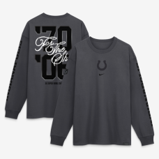 Футболка с длинным рукавом Indianapolis Colts Nike 2026 Rivalries Collection Max90 - Anthracite