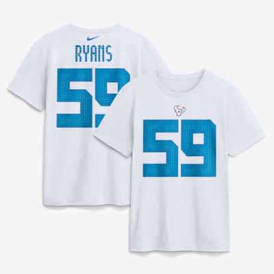 Футболка DeMeco Ryans Houston Texans Nike 2026 Rivalries Collection Name & Number - White