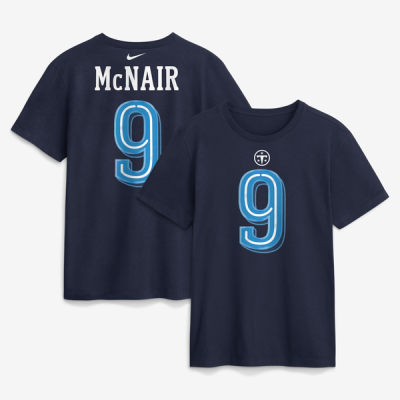Футболка Steve McNair Tennessee Titans Nike 2026 Rivalries Collection Name & Number - Navy