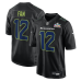 Игровая джерси Seattle Seahawks 12s Nike Black Super Bowl LX Patch Carbon Fashion Game