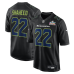Игровая джерси Seattle Seahawks Rashid Shaheed Nike Black Super Bowl LX Patch Carbon Fashion Game