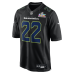 Игровая джерси Seattle Seahawks Rashid Shaheed Nike Black Super Bowl LX Patch Carbon Fashion Game