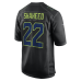 Игровая джерси Seattle Seahawks Rashid Shaheed Nike Black Super Bowl LX Patch Carbon Fashion Game