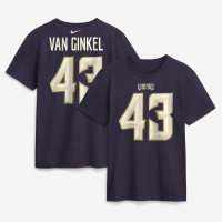 Футболка Andrew Van Ginkel Minnesota Vikings Nike 2026 Rivalries Collection Name & Number - Purple