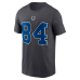 Футболка Tyler Warren Indianapolis Colts Nike 2026 Rivalries Collection Name & Number - Anthracite