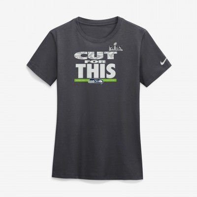 Женская Seattle Seahawks Nike Anthracite Super Bowl LX Champions Parade T-Shirt
