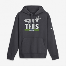 Толстовка Seattle Seahawks Nike Anthracite Super Bowl LX Champions Pickoff Move Parade Club Fleece Толстовка Seattle Seahawks Nike Anthracite Super Bowl LX Champions Pickoff Move Parade Club Fleece