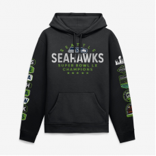 Толстовка Seattle Seahawks Fanatics Black Super Bowl LX Champions Banner Year Толстовка Seattle Seahawks Fanatics Black Super Bowl LX Champions Banner Year