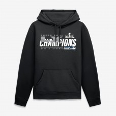 Seattle Seahawks Fanatics Black Super Bowl LX Champions Iconic Victory Hoodie