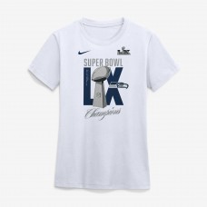 Женская Seattle Seahawks Nike White Super Bowl LX Champions Lombardi Trophy T-Shirt