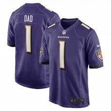 Игровая джерси Number 1 Dad Baltimore Ravens Nike - Purple