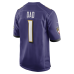 Джерси Baltimore Ravens Number 1 Dad Nike Purple Game
