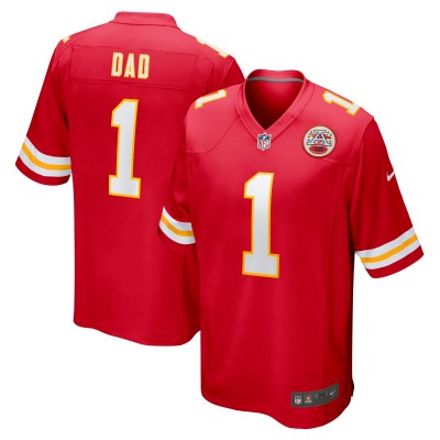 Number 1 Dad Kansas City Chiefs Nike Game Jersey - Red