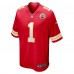 Number 1 Dad Kansas City Chiefs Nike Game Jersey - Red