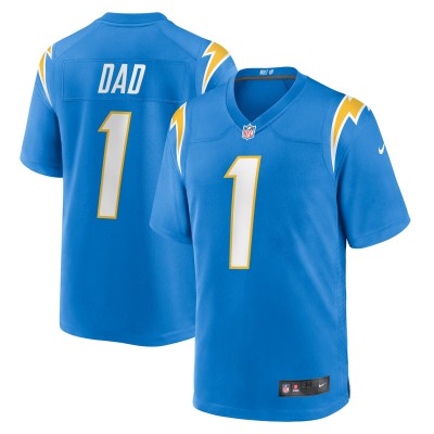 Игровая джерси Number 1 Dad Los Angeles Chargers Nike - Powder Blue