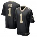 Игровая джерси New Orleans Saints Number 1 Dad Nike Black Game