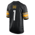 Джерси Pittsburgh Steelers Number 1 Dad Nike Black Game
