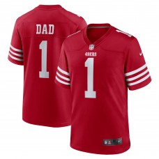 Игровая джерси Number 1 Dad San Francisco 49ers Nike Game - Scarlet