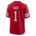 Игровая джерси Number 1 Dad San Francisco 49ers Nike Game - Scarlet