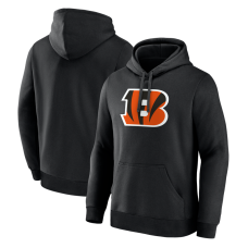 Толстовка Cincinnati Bengals Logo Athletic Black Primary Logo Толстовка Cincinnati Bengals Logo Athletic Black Primary Logo