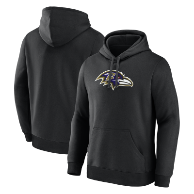 Толстовка Baltimore Ravens Logo Athletic Black Primary Logo