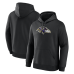 Толстовка Baltimore Ravens Logo Athletic Black Primary Logo Толстовка Baltimore Ravens Logo Athletic Black Primary Logo