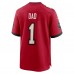 Игровая джерси Number 1 Dad Tampa Bay Buccaneers Nike - Red