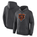 Толстовка Chicago Bears Logo Athletic Heather Charcoal Primary Logo Толстовка Chicago Bears Logo Athletic Heather Charcoal Primary Logo