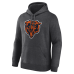 Толстовка Chicago Bears Logo Athletic Heather Charcoal Primary Logo