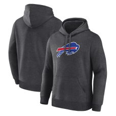 Толстовка Buffalo Bills Logo Athletic Heather Charcoal Primary Logo