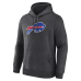 Толстовка Buffalo Bills Logo Athletic Heather Charcoal Primary Logo