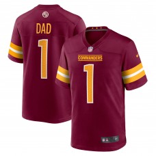 Игровая джерси Number 1 Dad Washington Commanders Nike Game - Burgundy