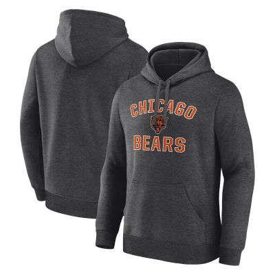 Толстовка Chicago Bears Logo Athletic Heather Charcoal Arch Victory