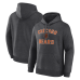 Толстовка Chicago Bears Logo Athletic Heather Charcoal Arch Victory Толстовка Chicago Bears Logo Athletic Heather Charcoal Arch Victory