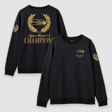 Seattle Seahawks Fanatics Black Super Bowl LX Champions USA 250 NFL Gold Standard Fleece Sweatshirt