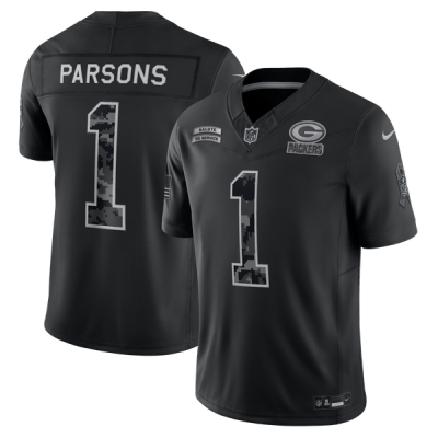 Джерси Micah Parsons Green Bay Packers Nike 2026 Salute to Service Stitched Limited - Black