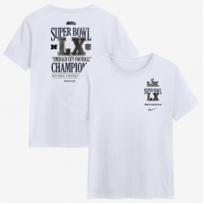  Женская футболка Seattle Seahawks Nike White Super Bowl LX Champions Long Ball