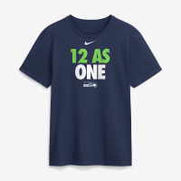 Seattle Seahawks Nike Navy 12 As One T-Shirt
